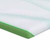 vidaXL Nadvložek Bela in zelena 90 x 200 cm Jacquard tkanina