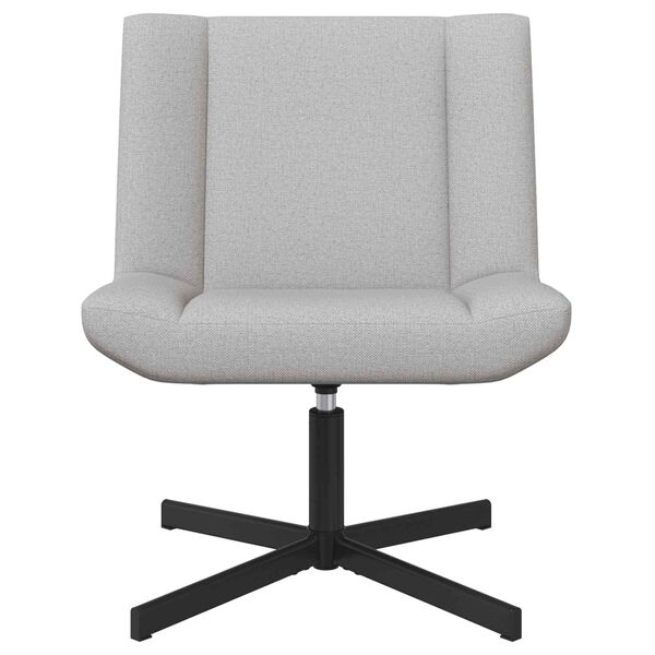 vidaXL Vrtljiv stol Oblačno siva 63 x 75 x 76 cm blago