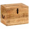 vidaXL &Scaron;katla za shranjevanje 39x28x31 cm trden mangov les