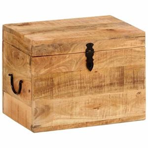 vidaXL &Scaron;katla za shranjevanje 39x28x31 cm trden mangov les