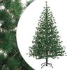 vidaXL Umetno Zložljivo Božično Drevo 150 cm PVC in kovina Zelena