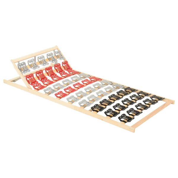 vidaXL Posteljno dno z 12 letvicami nastavljivo vzglavje 120x200 cm