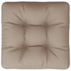 vidaXL Blazina za kavč iz palet taupe 60x61,5x10 cm blago
