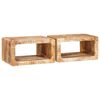 vidaXL Nočna omarica 2 pcs Rjava 45 x 30 x 24 cm Masiven les manga