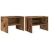 vidaXL Nočna omarica 2 pcs Star les 40 x 40 x 30 cm Konstruiran les