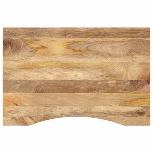 vidaXL Mizna plo&scaron;ča ukrivljena 80x60x2,5 cm trden mangov les