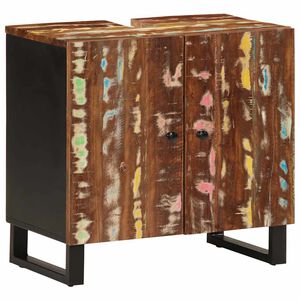 vidaXL Omarica za umivalnik 62x33x58 cm trden predelan les in inž. les