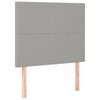 vidaXL Box spring postelja z vzmetnico svetlo siva 80x200 cm blago