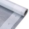 vidaXL Leno ponjava 260 g/m&sup2; 3x3 m bela