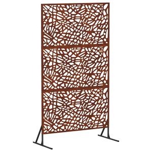 vidaXL Zaslonska za&scaron;čita 100 x 50 x 180 cm Vremensko odporno jeklo