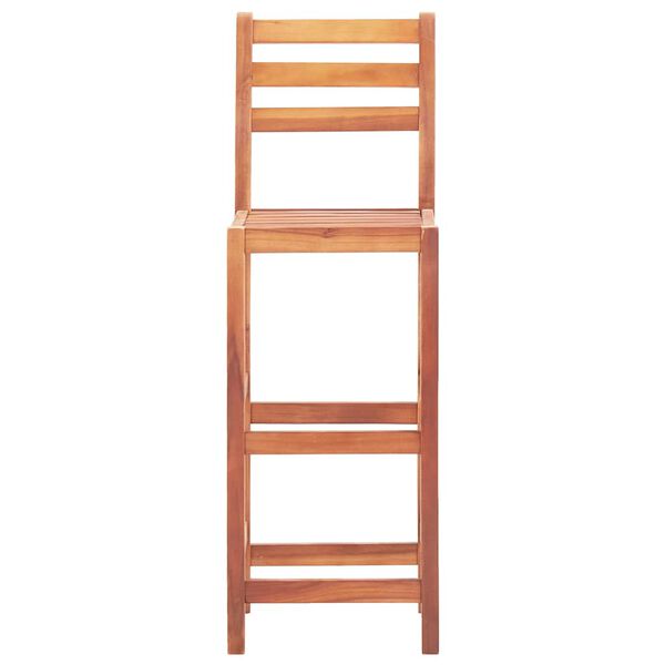 vidaXL Barski stoli 2 kosa trden akacijev les