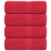 vidaXL Pralne brisače FROGN 4 kosi rdeče 30x30 cm 360 g/m&sup2;