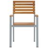 vidaXL Vrtni Stol 4 pcs Rjava 56 x 57 x 87 cm Masiven les akacije