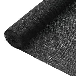 vidaXL Za&scaron;čitna mreža črna 1,2x10 m HDPE 75 g/m&sup2;