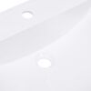 vidaXL Vgradni umivalnik 800x460x130 mm SMC bel