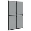 vidaXL Walk-In tu&scaron; stena Črna 120 x 6,5 x 190 cm