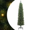 vidaXL Umestno božično drevo Zelena 210 cm PVC in Jeklo in Plastika
