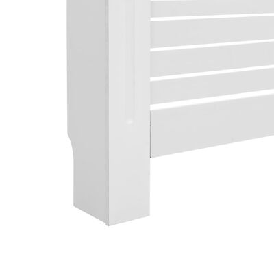 vidaXL Pokrovi za radiatorje 2 kosa beli 152x19x81,5 cm mediapan