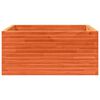 vidaXL Vrtno cvetlično korito vo&scaron;čeno 100x100x46 cm trdna borovina