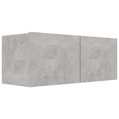 vidaXL Komplet TV omaric 5-delni betonsko siva iverna plošča