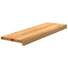 vidaXL Podloge za stopnice 16 kosov rjave 80x30x2 cm trdna hrastovina
