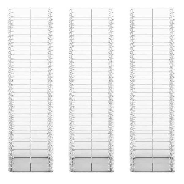 vidaXL Gabion 3 kosi pocinkana žica 25 x 25 x 100 cm