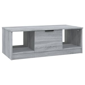 vidaXL Klubska mizica siva sonoma 102x50x36 cm inženirski les