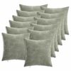 vidaXL Prevleka za blazino 12 kos HEERLEN Zelena 40 x 40 cm