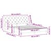 vidaXL Posteljni okvir brez vzmetnice svetlo siv 160x200 cm žamet