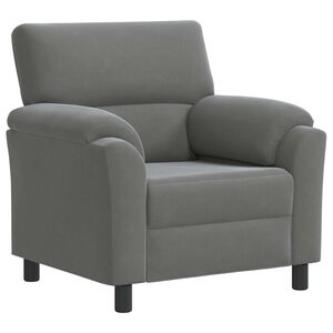 vidaXL Kavč Temno siva 94 x 85 x 93 cm Žamet