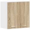 vidaXL Viseča omarica &ldquo;Lyon&rdquo; sonoma hrast 60x31x60 cm iverna plo&scaron;ča