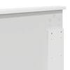vidaXL Konstrukcija postelje Bela 160 x 200 cm Konstruiran les