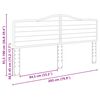 vidaXL Vzglavje Svetlo Belo 200 cm Konstruiran les