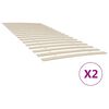 vidaXL Nadomestne letvice za posteljo s 34 letvicami 2 kosa 100x200 cm