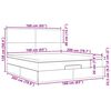 vidaXL Otomanski posteljni okvir z vzmetnicami siv 160x200 cm žamet
