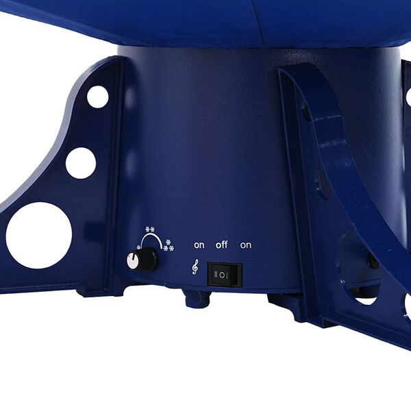 vidaXL Novoletna jelka s sneženjem in podstavkom modra 170 cm PVC