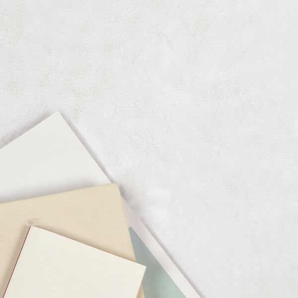 vidaXL Umetno zajčje preproga Olite Bela 60 x 90 cm Poliester