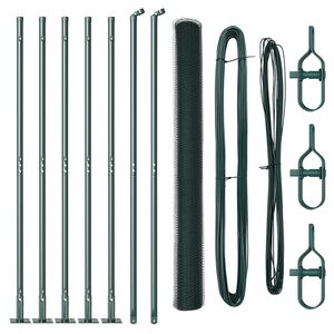 vidaXL Steber ograje. Zelena