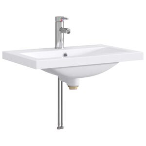 vidaXL Umivalnik za kopalnico Krom 61 x 40 x 16,5 cm Kovina