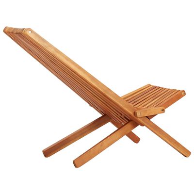 vidaXL Zložljiv zunanj počivalni stol trden akacijev les