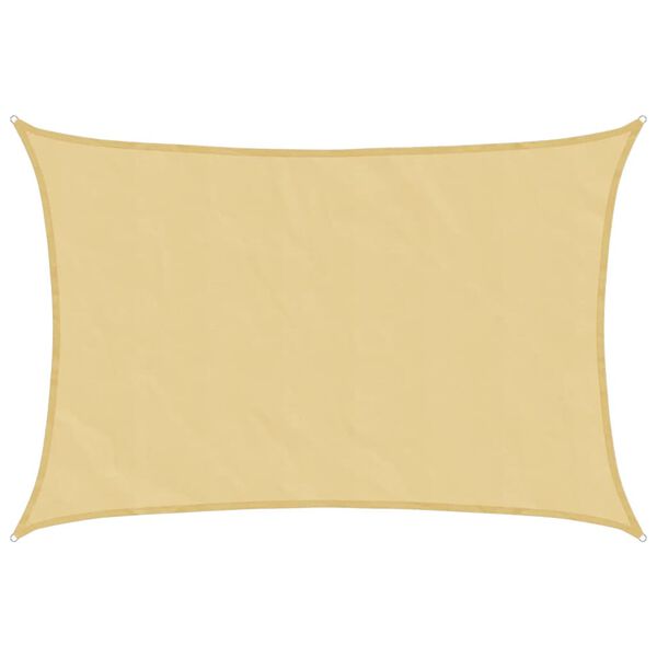 vidaXL Senčno jadro pe&scaron;čeno 4x3 m 100 % poliester oxford