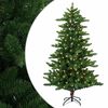 vidaXL Umestno božično drevo 120 cm 150 LED Toplo bela PVC in kovina