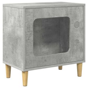 vidaXL Mačja hi&scaron;a Beton 51 x 30 x 52 cm Konstruiran les