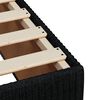 vidaXL Box spring postelja z vzmetnico črna 100x200 cm blago