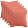 vidaXL Prevleka za blazino 6 pcs HEERLEN Rdeče oranžna 30 x 30 cm