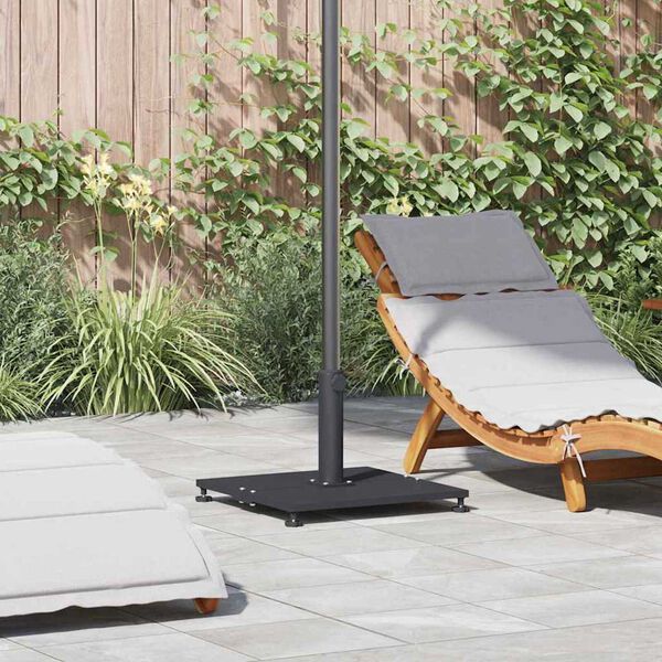 vidaXL Podstavek za senčnik Temno siva 45 x 45 x 31 cm