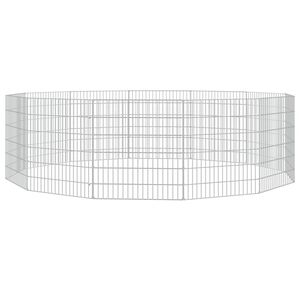 vidaXL Ograda za živali na prostem z 12 paneli 54x60 cm železo
