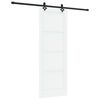 vidaXL Drsna vrata ORKDAL 78 x 211 cm Inženirski les Bela in črna