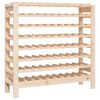 vidaXL Stojalo za vino 109,5x30x107,5 cm trdna borovina