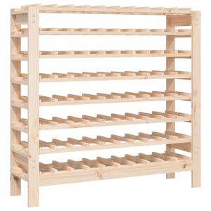 vidaXL Stojalo za vino 109,5x30x107,5 cm trdna borovina